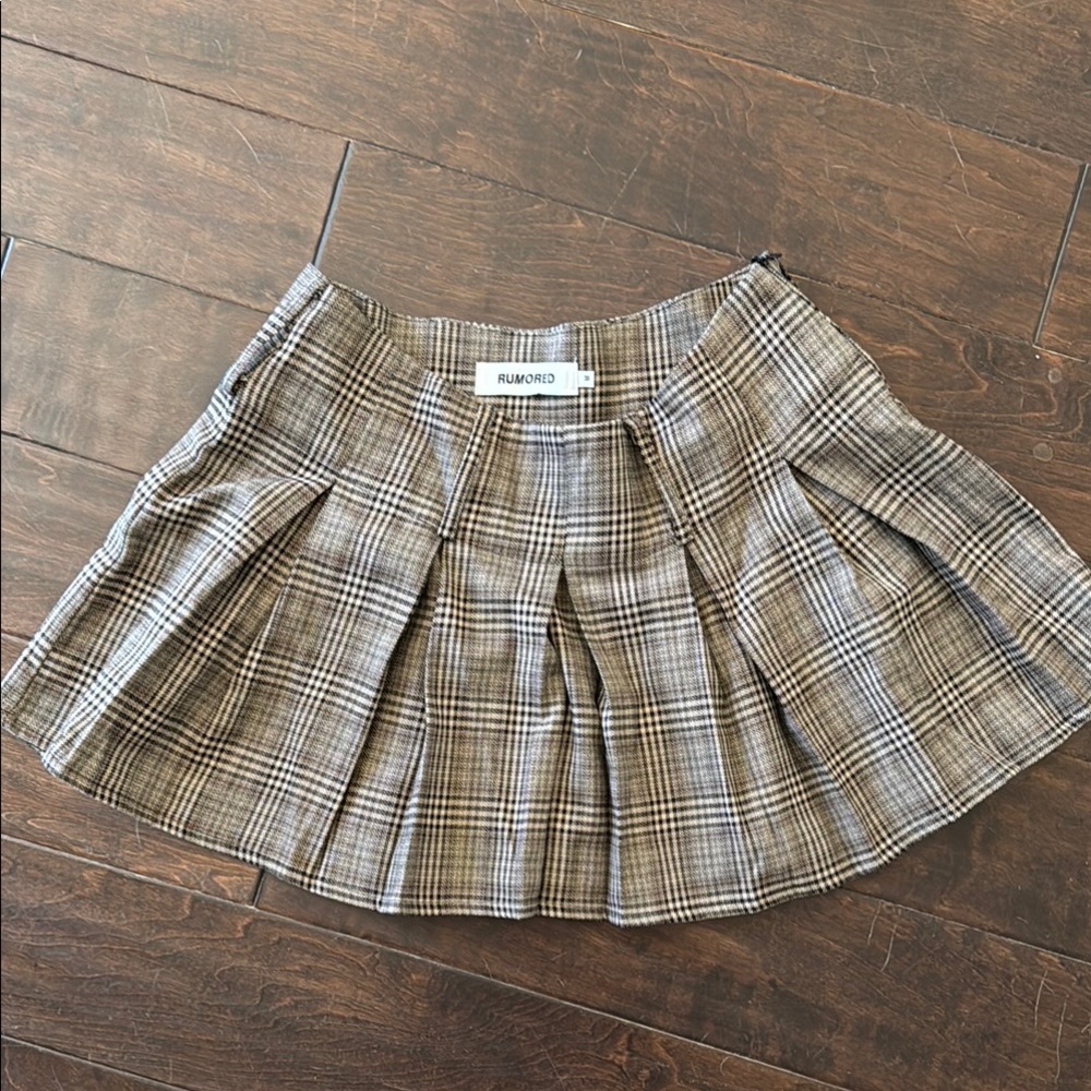 Plaid Brown Skirt by Rue21